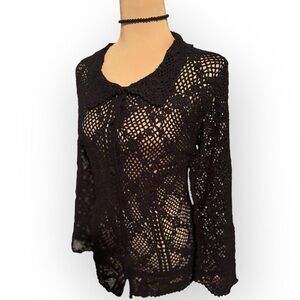 Crochet style cardigan